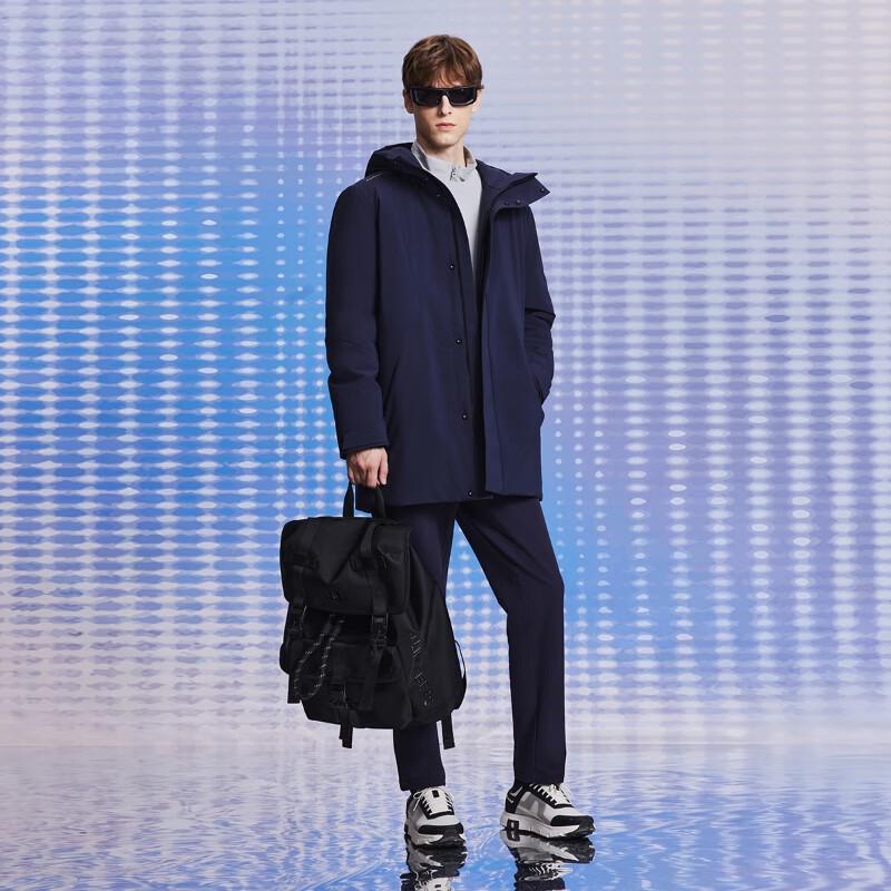 J.Lindeberg Men's Waterproof Insulated Mid-length Jacket