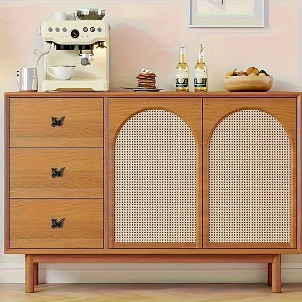 10pcs Butterfly Drawer Handle - Wardrobe, Wardrobe, and Jewelry Box Decorative Handle - Elegant Furniture Hardware Accessories