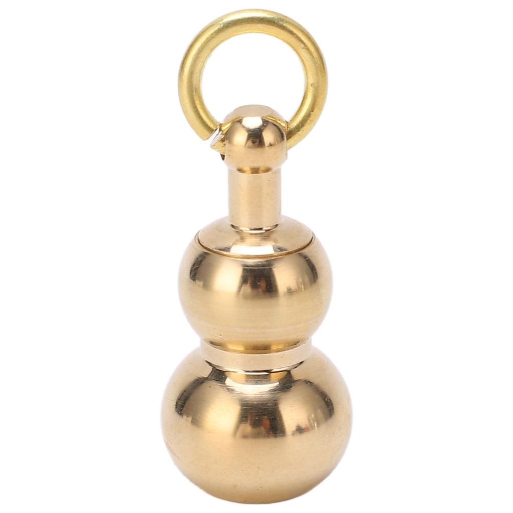 Multifunctional Brass Mini Knife Gourd Shaped Small Knife Keychain Pendant for Package Opening Traveling