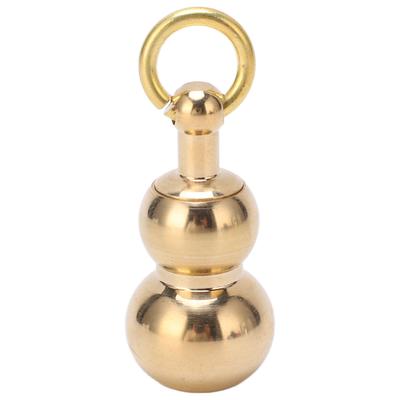 Mini Couteau Multifonction en Laiton Forme de Gourde Petit Couteau Porte-clés Pendentif pour Ouvrir les Colis Voyages
