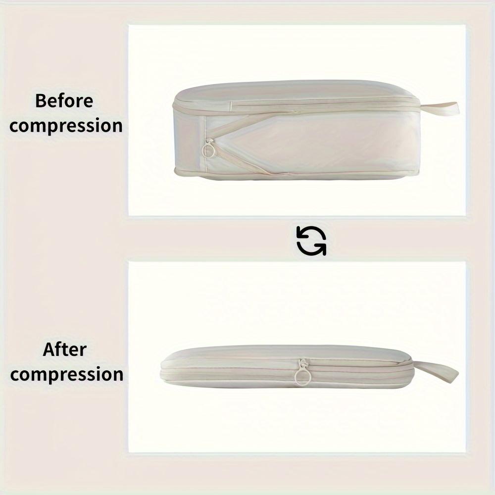 6pcs Set of Compression Bags Cube - Casual Durable  Lightweight Travel Storage Bag, for Luggage Organization And Clothing Sorting