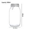 Glass Storage Jar with Stainless Steel Buckle for Tea, Grains, and Cereals