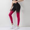 Summer Gradient High-Waist Yoga Leggings: Butt-Lifting, Tight-Fit Sports Training Pants