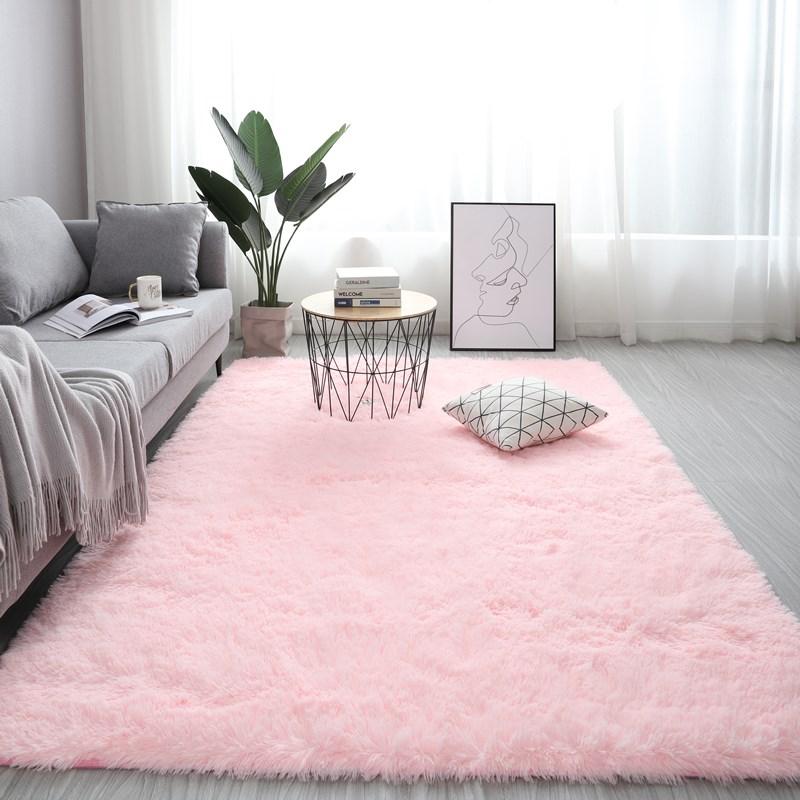 White Fluffy Carpet Plush Carpets Living Room Decoration Thicken Bedroom Bedside Mats Non-Slip Children'S Room Soft Large Rugs