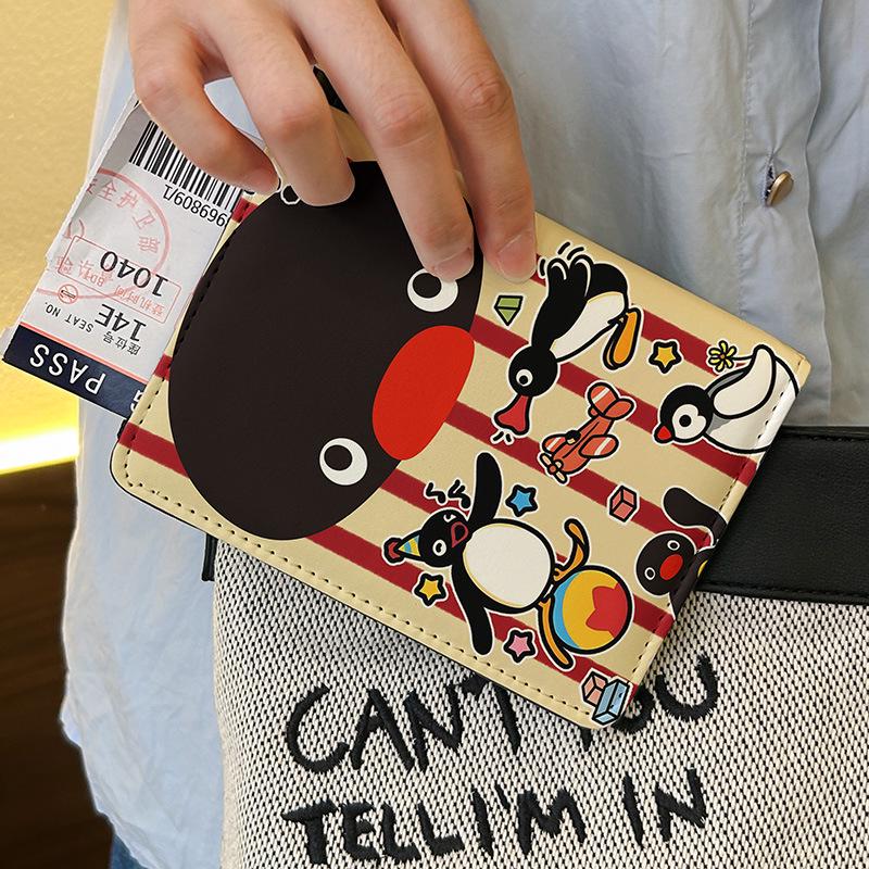 Pingu Pingwin Etui na Paszport i Torba na Dokumenty: Uroczy, Ochronny, Wielofunkcyjny Etui na Karty Podróżne