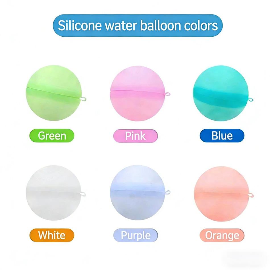 Reusable Water Balloons Toys Water Balls Quick-Fill Water Balls Summer Outdoor Pool Beach Party Fun Game Water Toy