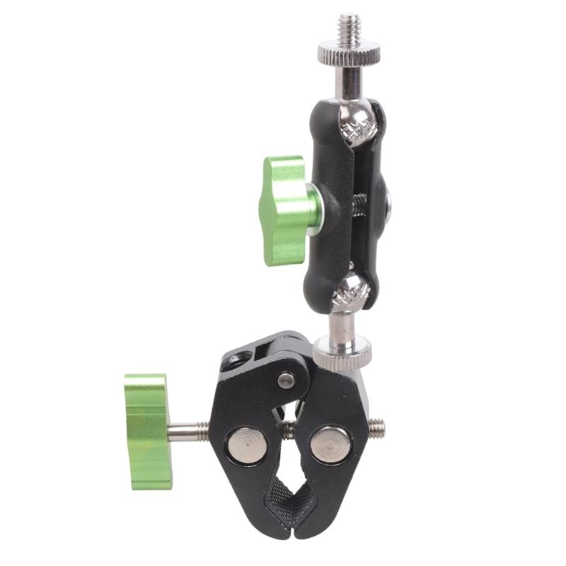 1/4inch Ball Head Joint Base Double Socket Arm Extension Arm Motorcycle Bike Phone Mount Action Camera Lighting Equipment
