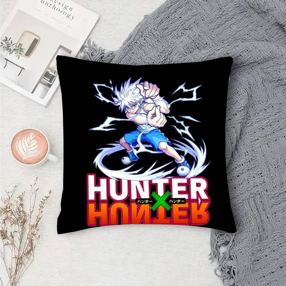 Anime Hunter X Hunter Pillow Case Fashion Square Pillowcase Bedroom Sofa Room Ins Decoration Leisure