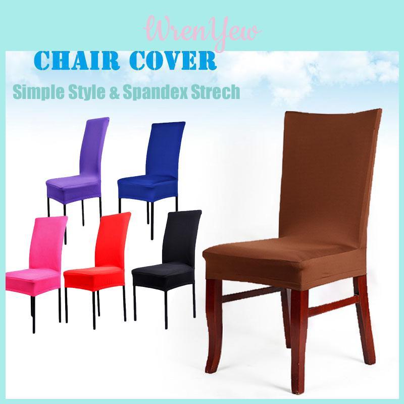 Durable Stretch Spandex Dining Room Chair Cover For Wrinkle Resistant Comfort