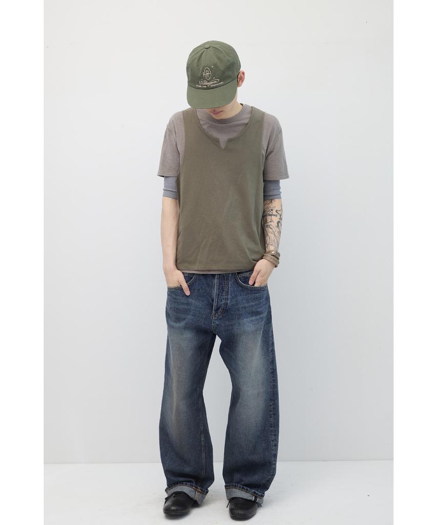 Haechinglum Logo Cap Washed Khaki