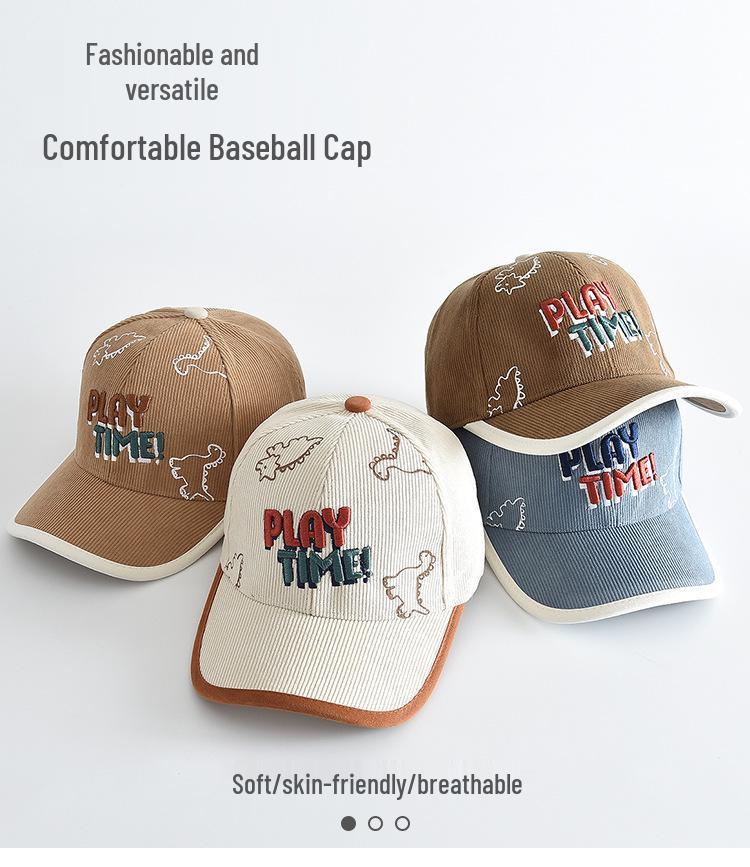 Children's Windproof Duckbill Cap - Warm, Versatile Baseball Hat for Autumn/Winter