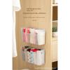 Household Wall Mounted Underwear Cosmetic Storage Box Non Perforated Wardrobe Sock Sorting Box Three In One Rack Shelf Storage Tool Holder Organizer
