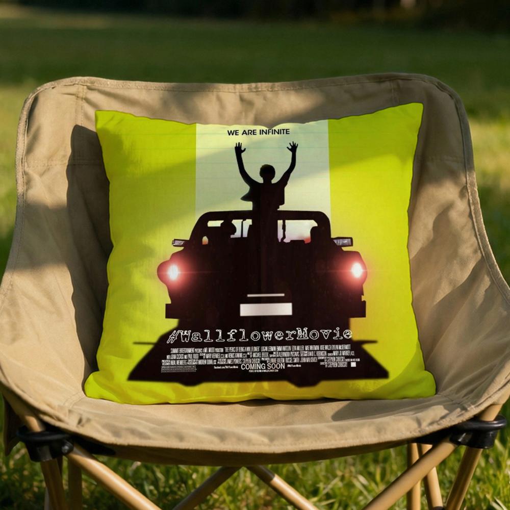 TV Being A Wallflower Cushion Cover Soft Reversible Durable Pillow Cover MultiScene Use for Home Car Daily Comfort