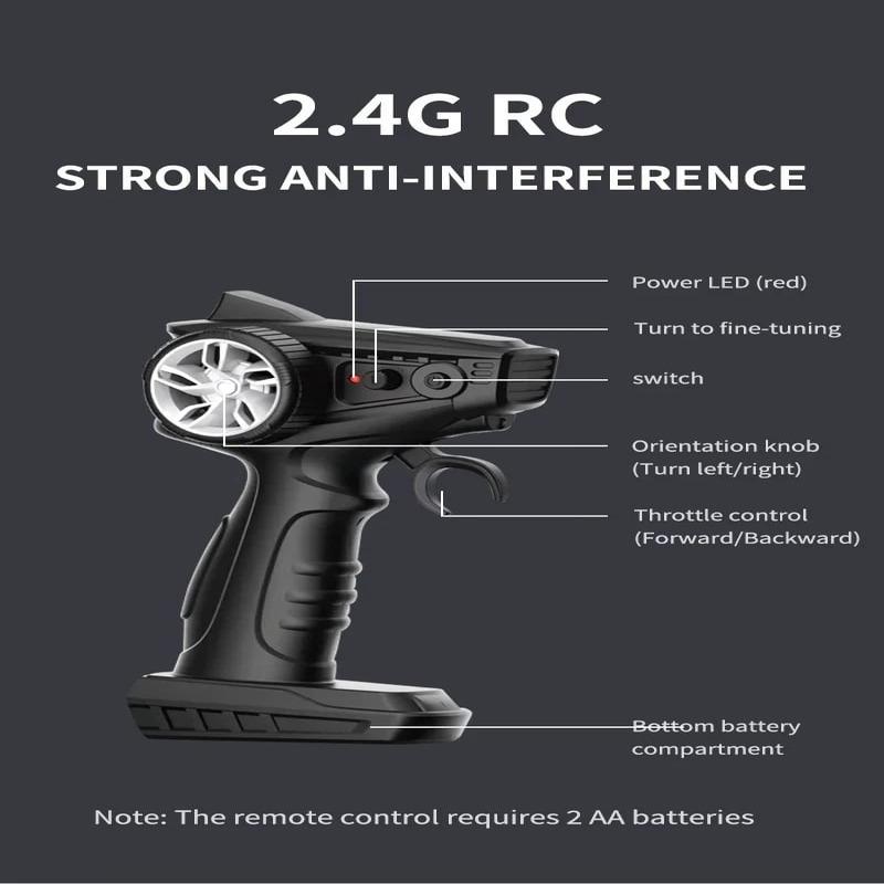 New RC Boat 2.4G Powerful Dual Motor Long Distance Wireless Power Remote Control Tugboat Model Suitable for Boys Gift Children's Toys