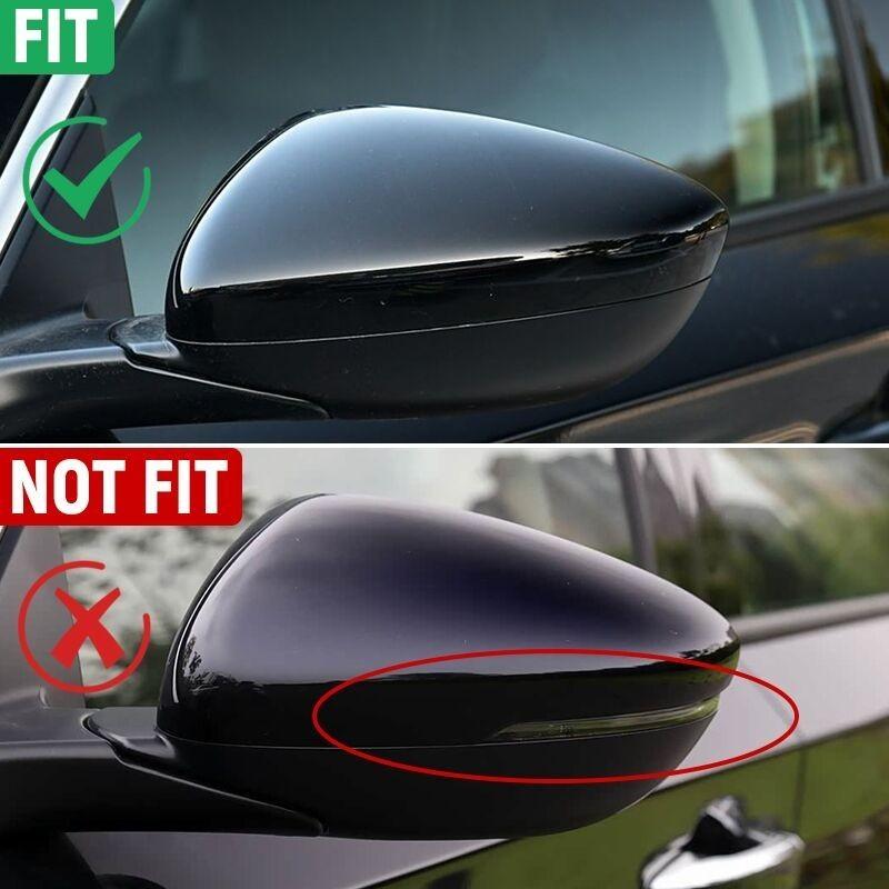 LH Driver Side Rearview Mirror Cover Cap For 2018-2022 HONDA ACCORD Gloss Black