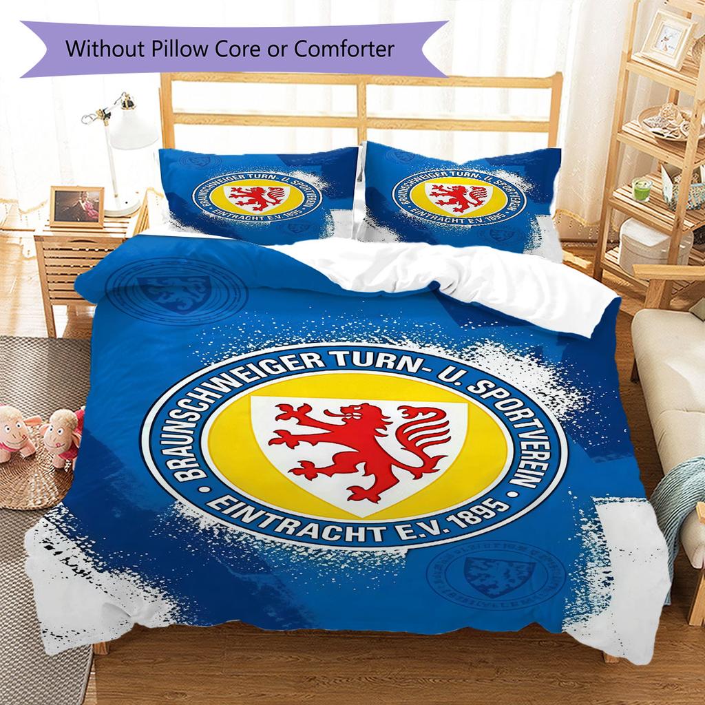 Eintracht Spirit Bedding Quilt Set Quilt Cover Pillowcase Home Decoration Birthday Gift (1 * duvet cover + 2 * pillowcase, without core)