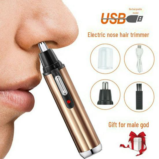 Men's Electric Nose & Eyebrow Trimmer with USB Rechargeable Shaver