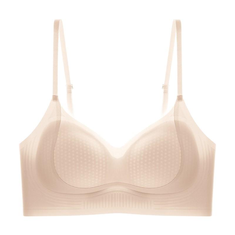 Liquid foundation skin seamless underwear women's small breasts gather without steel ring beauty back cover fixed cup bra
