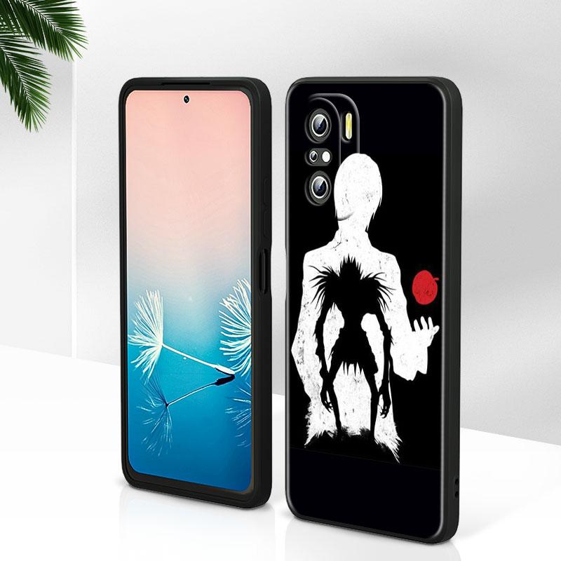 Anime Manga Death Note Ryuk For Xiaomi Redmi Note 12 Turbo 11E 11S 11 11T 10 10S 9 9T 9S Pro Plus 5G Black Phone Case