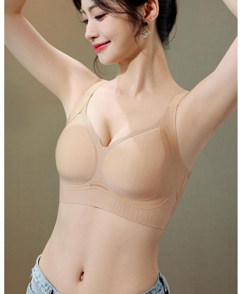 Seamless Push-Up Bra for Women - Anti-Sagging, Comfortable Fit, Side Support, Minimizing Effect.