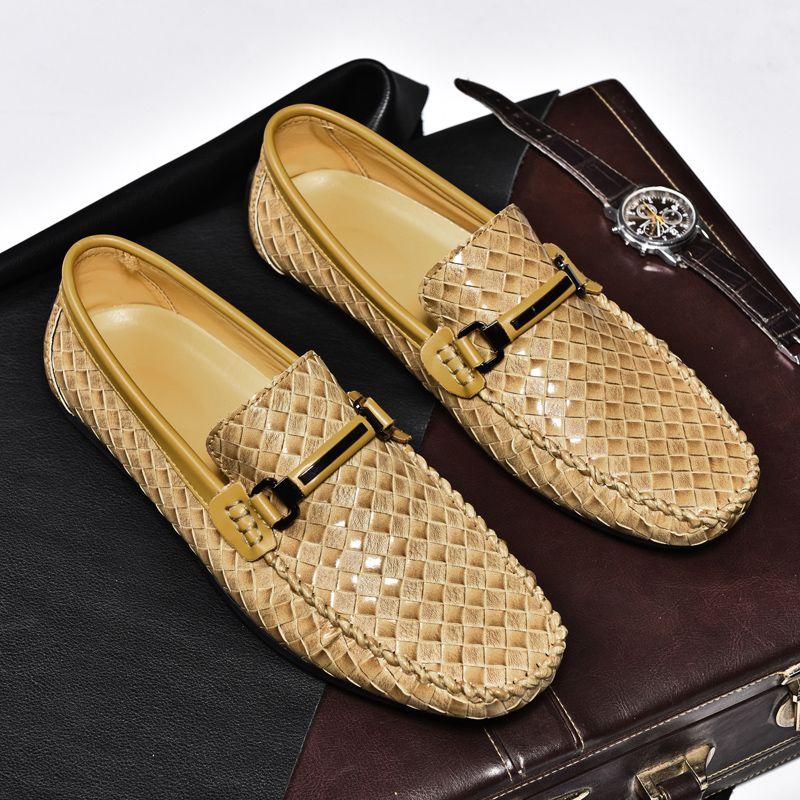 

Flat Male Casual Shoe Animal Print Loafers Men s Leather Shoes Round Toe Low Price Shipping Free Legitimate Adults Fashion 2025 39