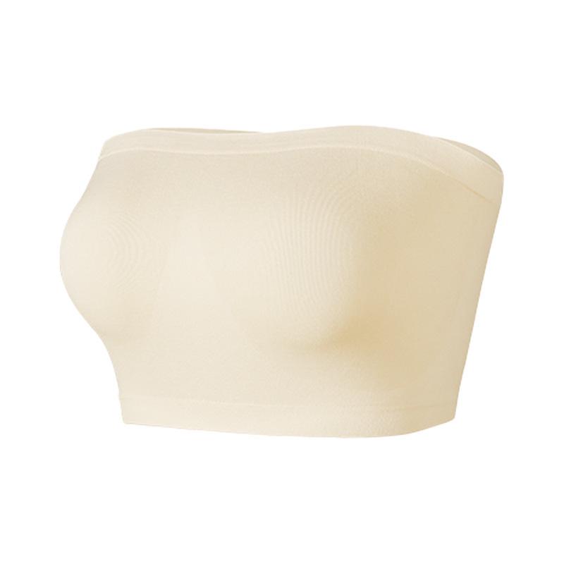 Strapless One-Shoulder Bandeau Wrap Chest Binder Bra for Women – Shockproof, Plus Size, Small Vest Lingerie