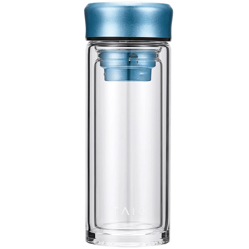 TAIC Double Wall Glass Tea Infuser Bottle