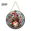 Xmas Tree Hanging Charms Christmas Ornaments, Acrylic Festive Pendants with Lanyard for Ornaments Holiday Party Home Decoration, Indoor Scene