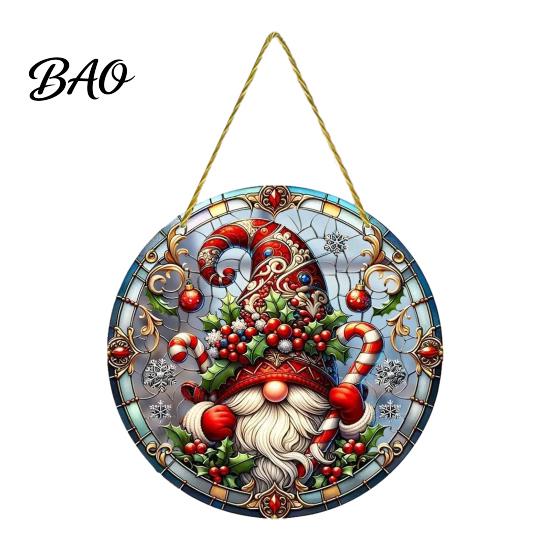 Xmas Tree Hanging Charms Christmas Ornaments, Acrylic Festive Pendants with Lanyard for Ornaments Holiday Party Home Decoration, Indoor Scene