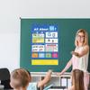 Alphabet Learning Pocket Chart Toddlers 1-3 ABC 26 Letters Learning Wall Chart Classroom Preschool Handwriting Practice Letter Tracing Circle