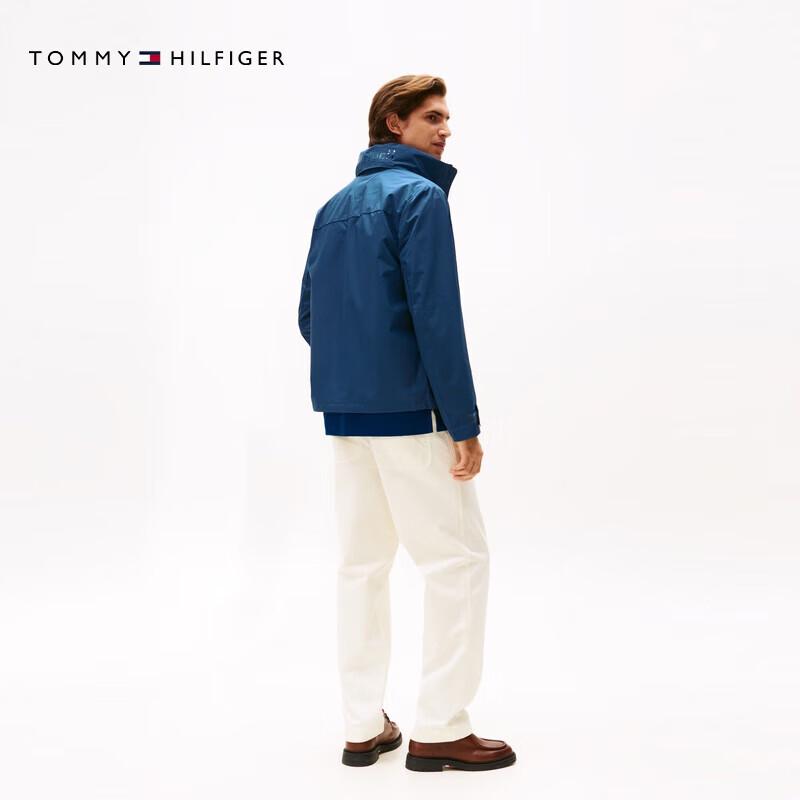 Tommy Hilfiger Men's Packable Windproof Coach Jacket