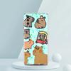 Cartoon Capybara Transparent Phone Case for Samsung Galaxy A12 A50 A52 A70 A40 A10 A20 A30 A02 A03S A04 Cover Silicone Shell Bag