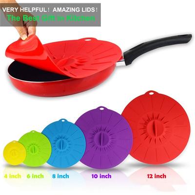 3/5pcs/set Silicone Microwave Bowl Cover Food Wrap Bowl Pot Lid Food Fresh Cover Pan Lid Stopper Bowl Covers
