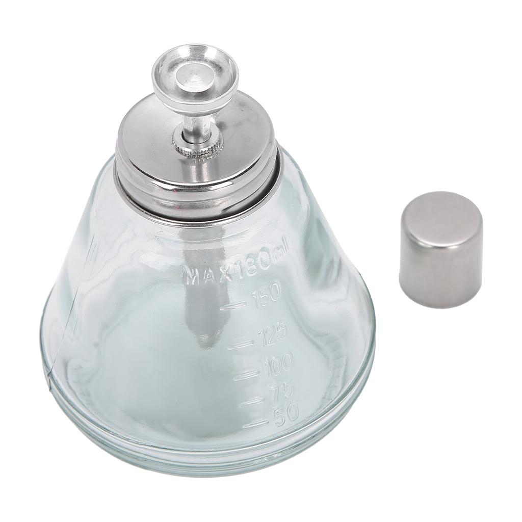 Press Type Liquid Pump Dispenser Nail Polish Remover Refillable Bottle 180ml (Aluminum Core)