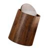 Retro Wood Grains Trash Can Durability Plastic Waste Bin Holders With 360Degree Flips Lid For Kitchen Bathroom Bedroom Dorm