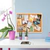 1 conjunto de quadro de avisos de cortiça durável quadro de madeira multiuso quadro de cortiça para notas mensagens imagens memorandos
