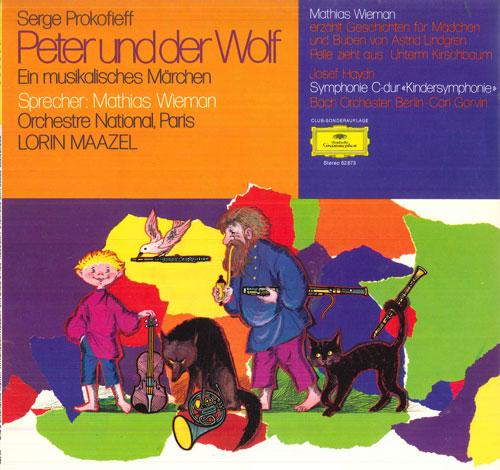 LP Record LORIN MAAZEL, ORCHESTRE NATIONAL, P - Prokofievff Peter Und Der Wolf / Ha 62673 DEUTSCHE GRAMMO 1962 Germany Classical Used
