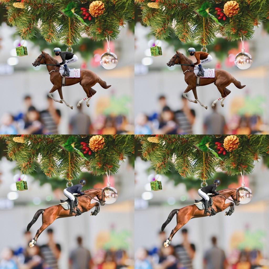 Stylish Retro Acrylic Car Pendant For Equestrian Enthusiasts And Festive Decor