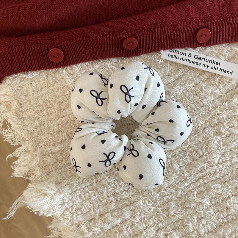 Korean New Sponge Floral Elastic Hair Bands Big Size Hair Rope Ties Women Barrettes Headwear Girls Hair Accessories