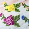 Polyester Fiber Embroidery Peony Patch 22*14CM Clothing Accessories Embroidery Floral Applique DIY Handmade