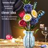 Compatible Lego Bouquet: Potted Plant & Preserved Flowers Vase Set 13067 - Decorative Desk Ornament & Gift for Girls