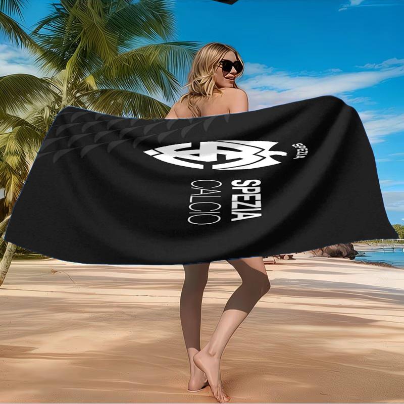 Spezia Fc Crest Design Beach Towel Microfiber Beach Towel, Lightweight and Quick-Dry, for Summer Travel, Swimming Pool Fan Birthday Gift
