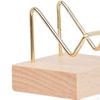 Display Holder Wooden Square Base Storage Rack for Fossils Specimens Agate