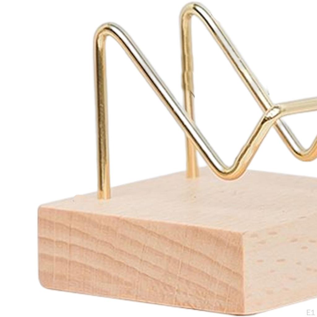 Display Holder Wooden Square Base Storage Rack for Fossils Specimens Agate