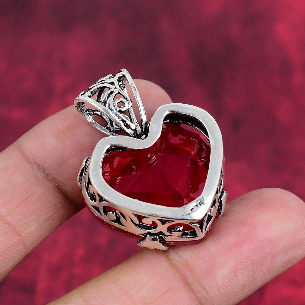 Rubellite Pendant, 925 Sterling Silver Pendant Gemstone Jewelry, Handmade Pendant Amazing Jewelry, Gift For Her