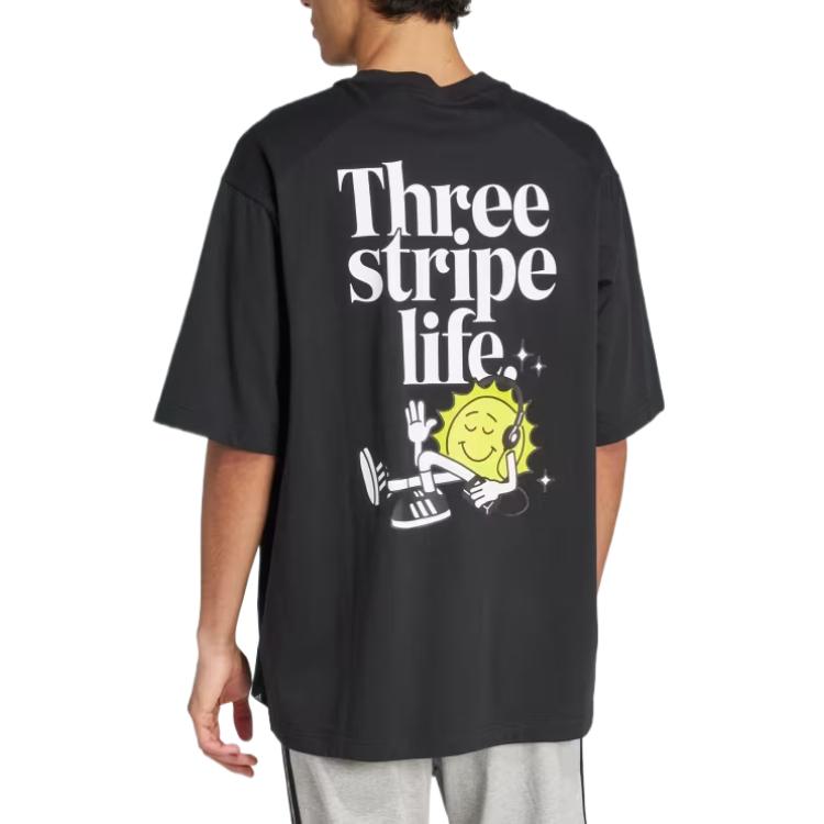 Adidas T Shirts Men's Black Crew Neck JZ3256