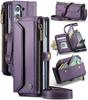 Custodia Per Samsung Galaxy Z Fold 7 6 5 4 Cinturino in Pelle PU Cerniera Porta Carte Portafoglio Telefono Custodia