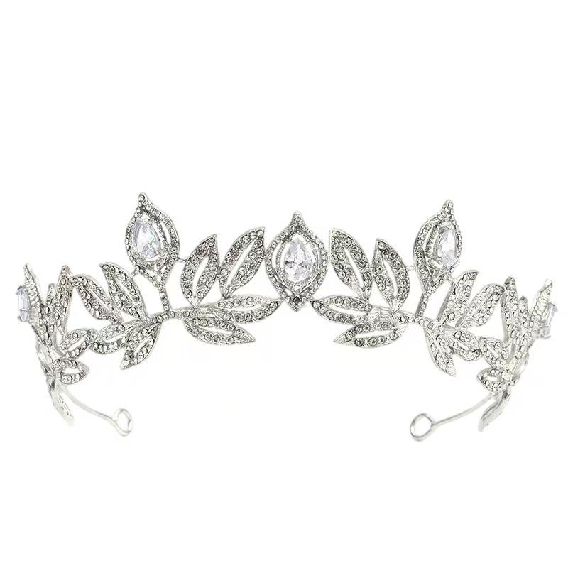 Bridal Crown Headdress Rhinestone Crown Wedding Veil Diamond Clothing Eighteen Year Old Adult Ceremony Birthday Princess Hair Accessories