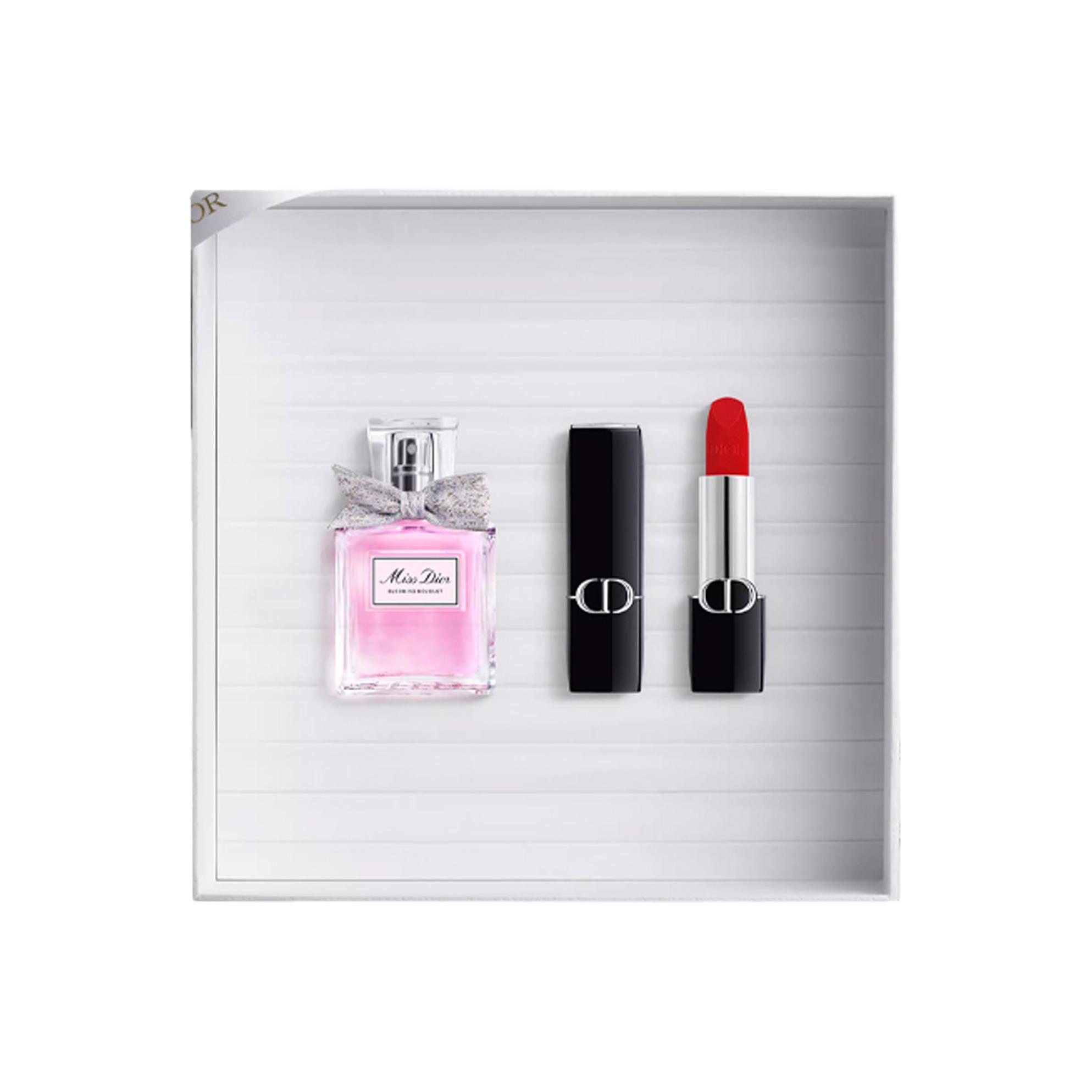 Набор для макияжа Dior Rouge Dior и Rouge Dior 30ml + #999