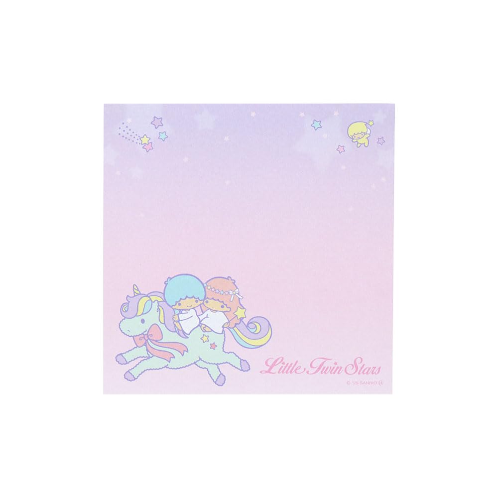 Stationery Sanrio Characters Little Twin Stars Square Memo S2849232 Sun-Star Pad, Lavender,